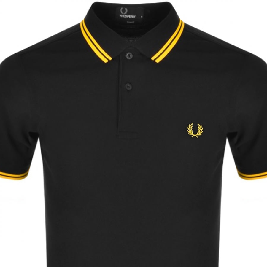 Alternative Image for ProductFred Perry Twin Tipped Polo T Shirt Black2